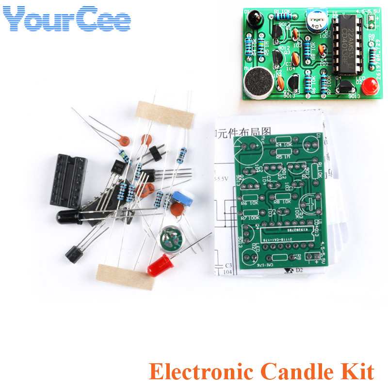 Diy Analog Electronics - Bougies électroniques analogiques, contrôle du soufflage,