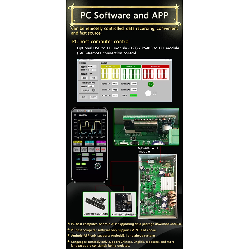 Dc Power Supply Variable - Module d'alimentation à performance stable WZ5005