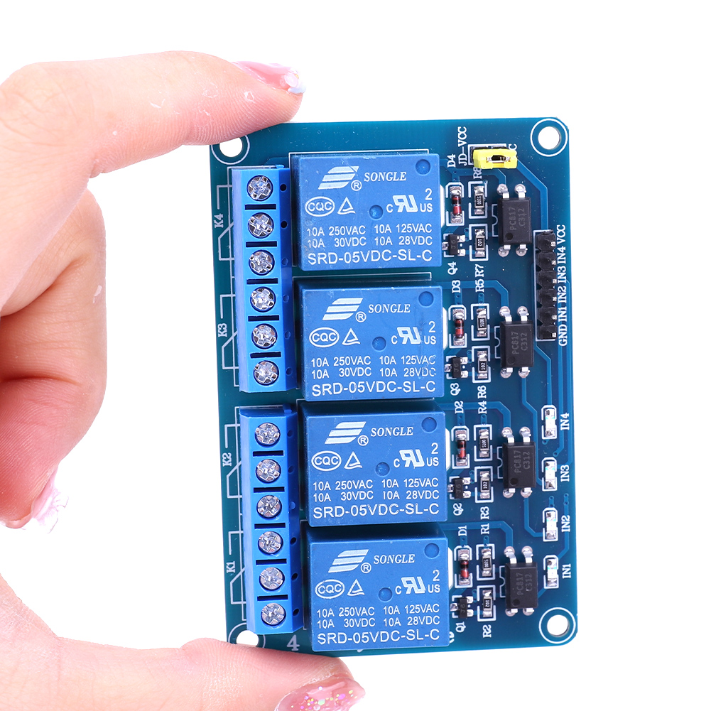 Relay Module 5V - Carte relais 4 canaux 5V 12V