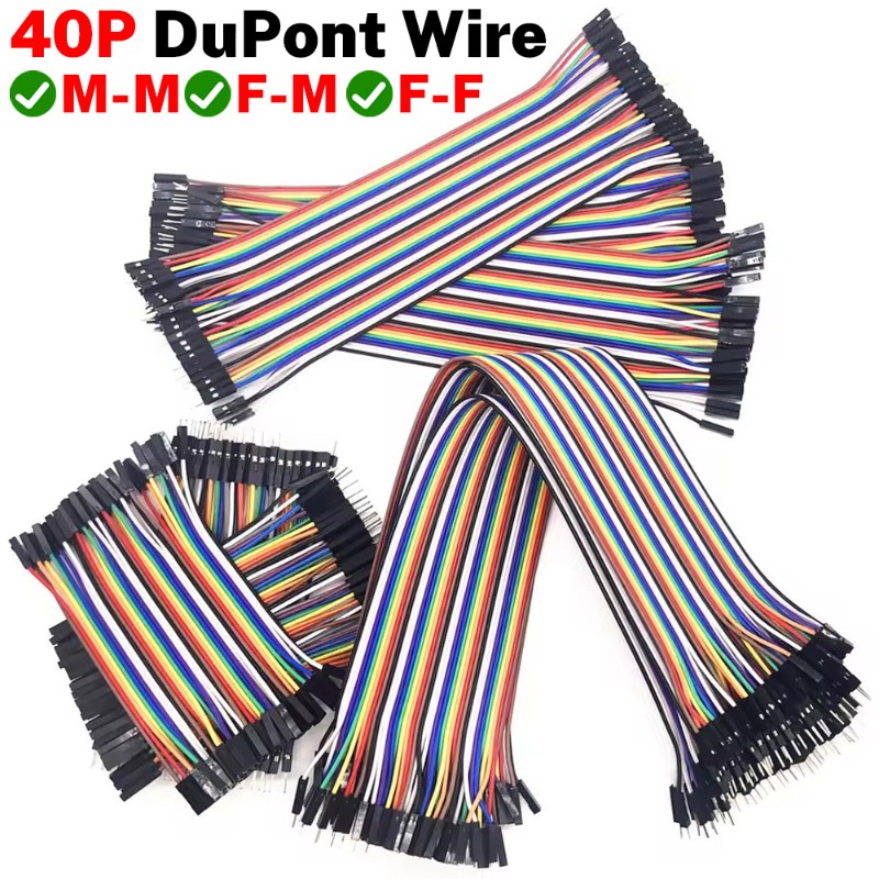 Diy Electronics Breadboard - Kit de câbles Dupont 40 broches,