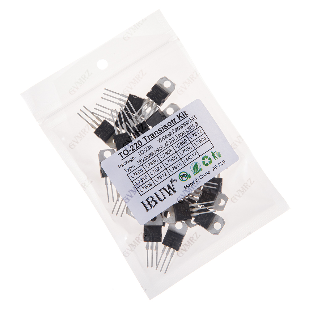 Lm317 Voltage Regulator - Kit de transistors TO-220 L7805, 14