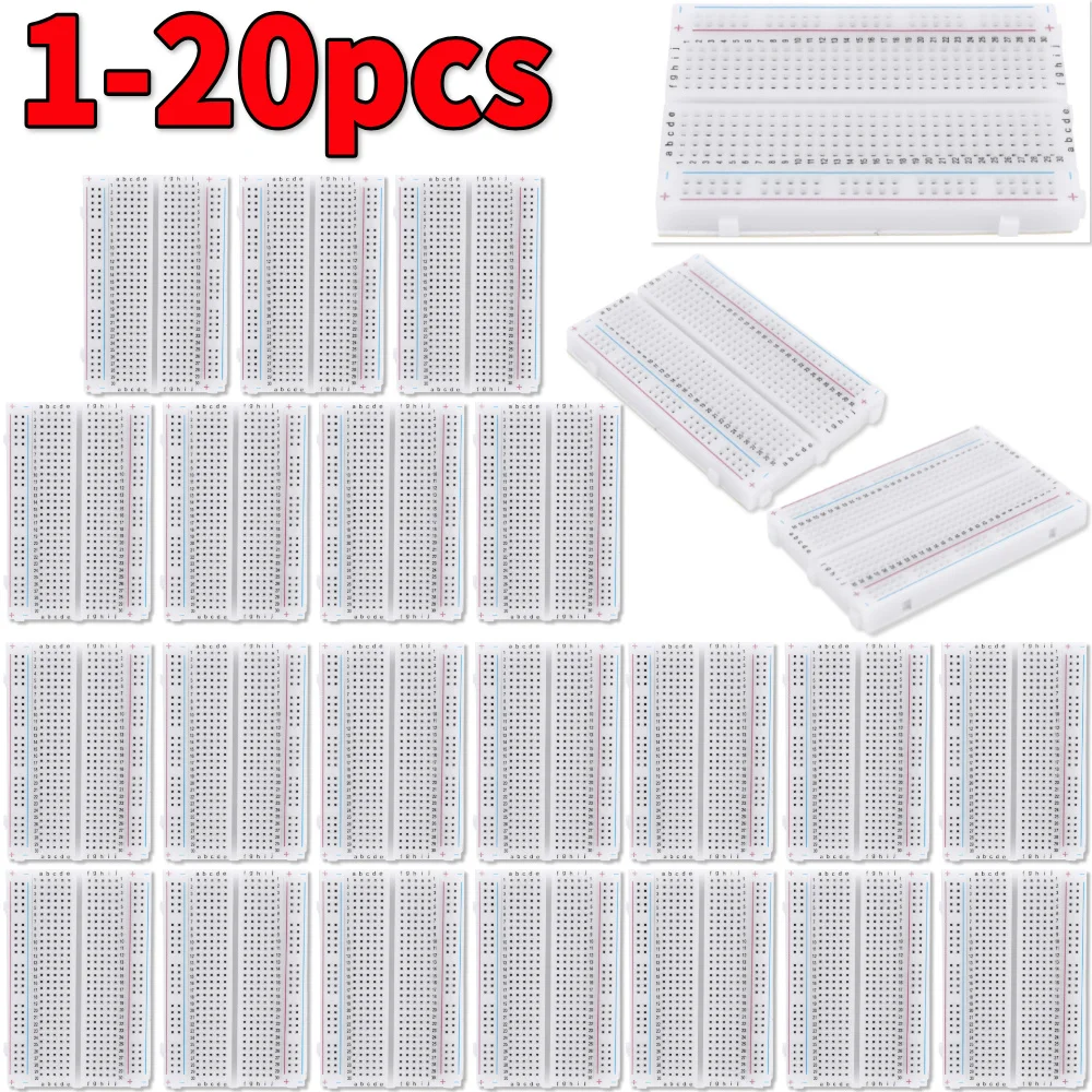 Diy Electronics Breadboard - 1-20 pièces Mini Platine d'expérimentation universelle