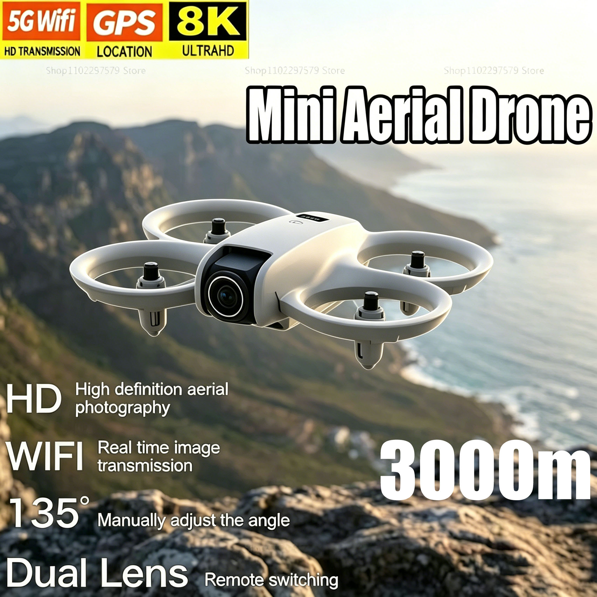 Diy Drone Electronics Kit - Mini drone avec caméra HD 8K,