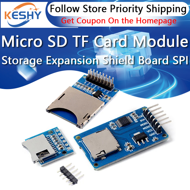 Sd Card Module Spi - Carte d'extension de stockage Micro SD,