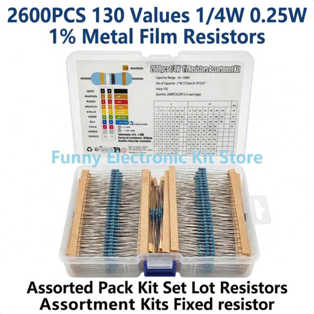 Diy Electronics Gadget - Lot de 2600 résistances à film