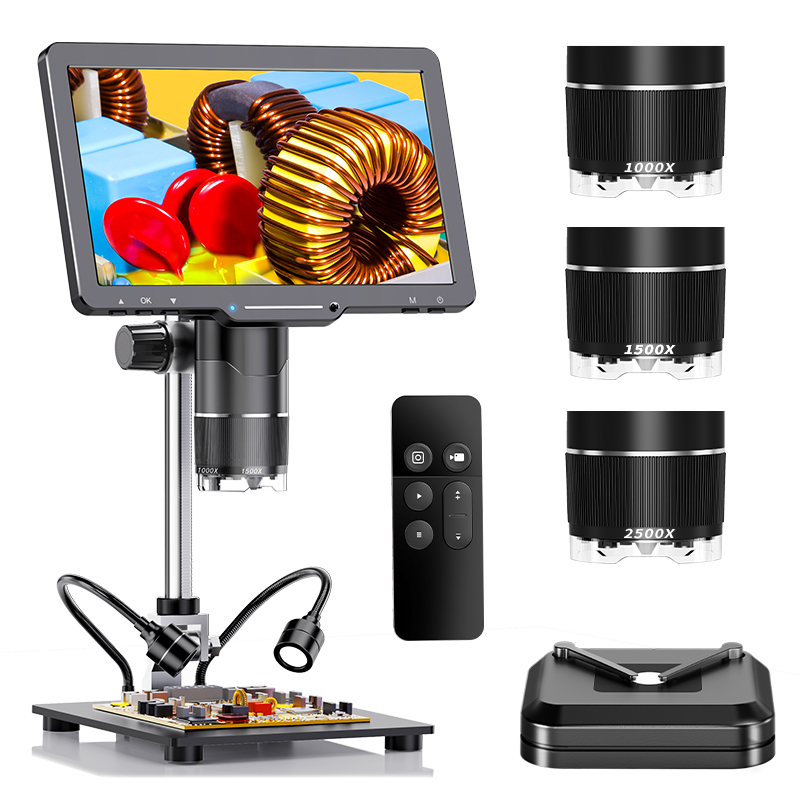 Diy Microscope For Electronics Repair - Microscope numérique HDMI 2500X, 3 objectifs