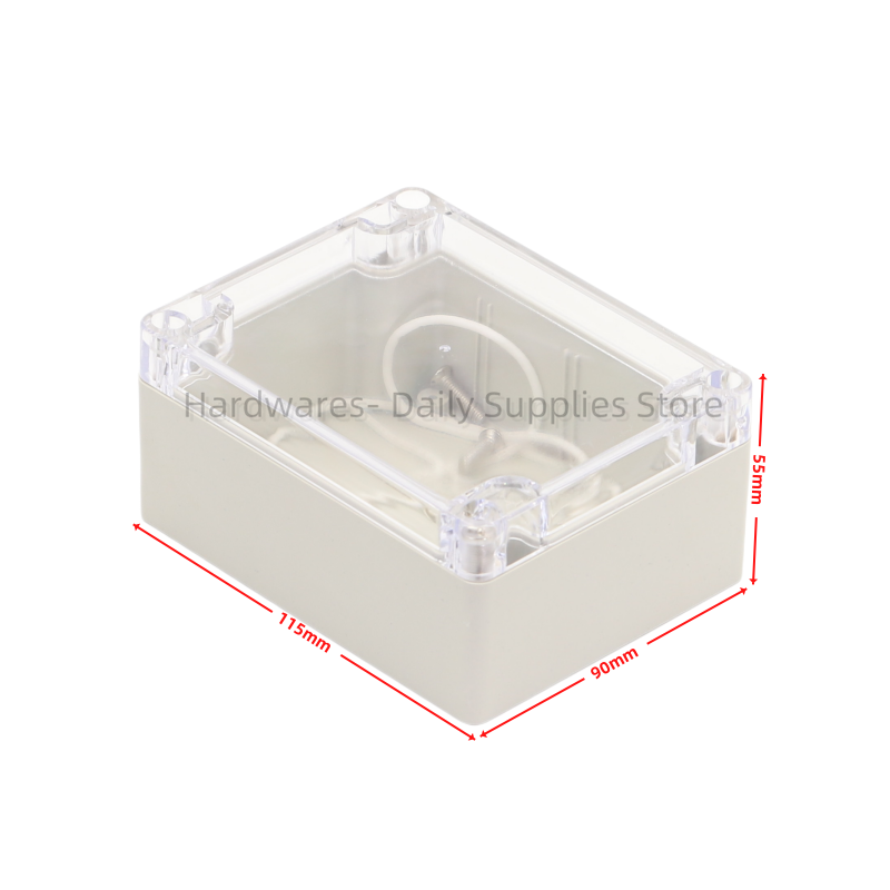 Diy Electronics Box - Boîtier en plastique étanche 115x90x55mm, 1