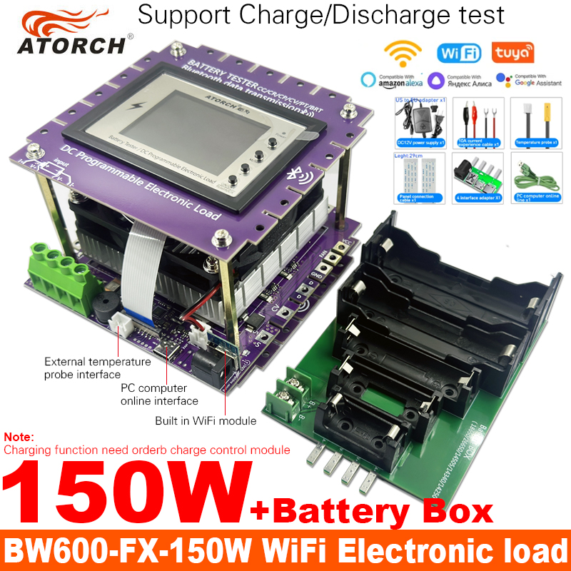 Diy Electronic Load - BW600-FX-150W DC1-200V 30A WiFi Tuya testeur