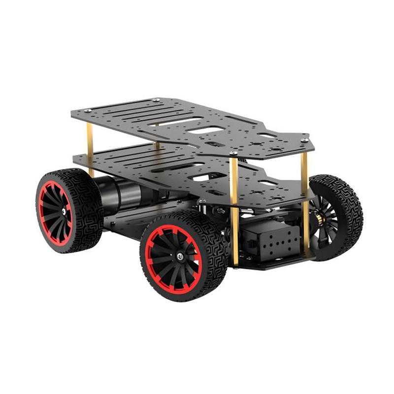 Diy Robot Electronics Kit - Voiture robot Ackerman en métal, châssis