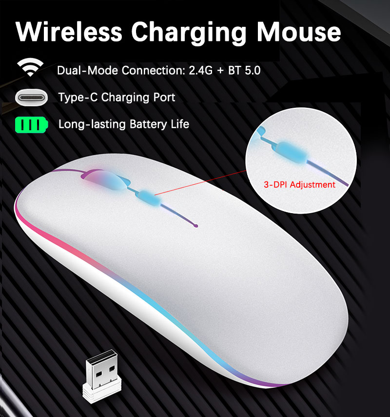 Diy Mouse Electronics - Souris de jeu Bluetooth sans fil,