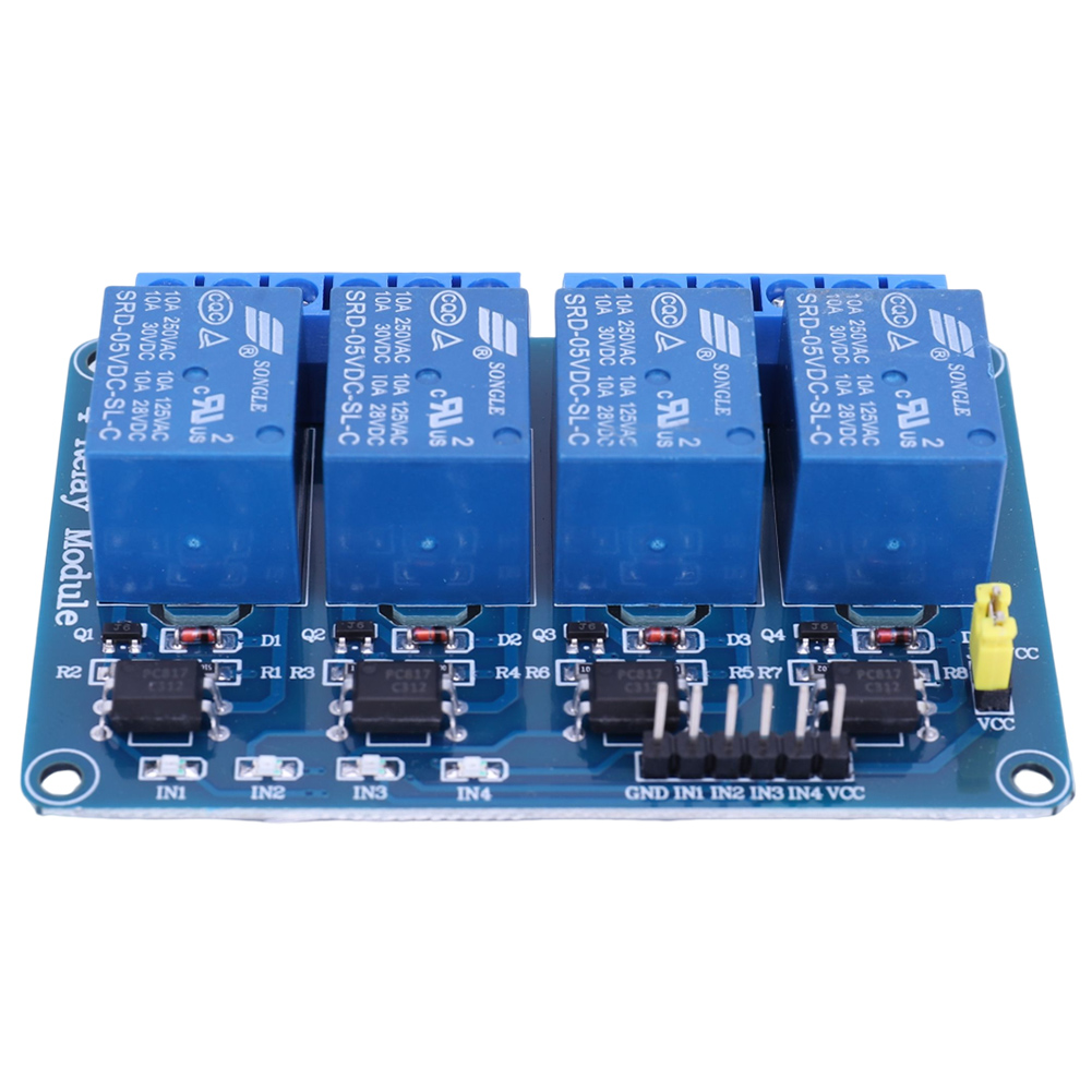 Carte relais 4 canaux 5V 12V a - Relay Module 5V avis et prix