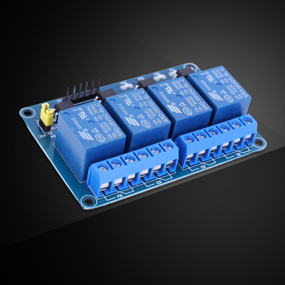 Carte relais 4 canaux 5V 12V a - Relay Module 5V avis et prix