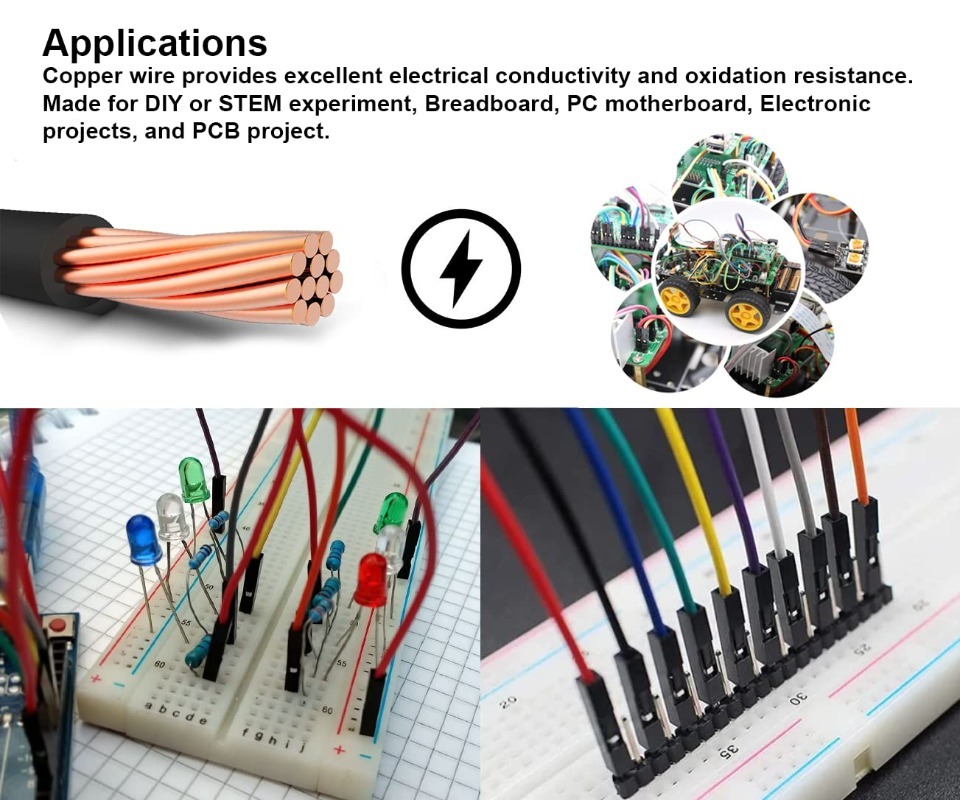 Kit de câbles Dupont 40 broche - Diy Electronics Breadboard avis et prix