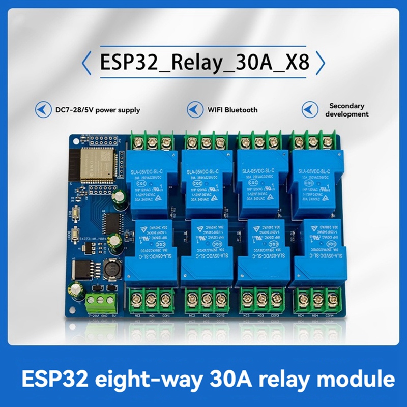 Module de relais 8 canaux 30A  - Relay Module 5V avis et prix