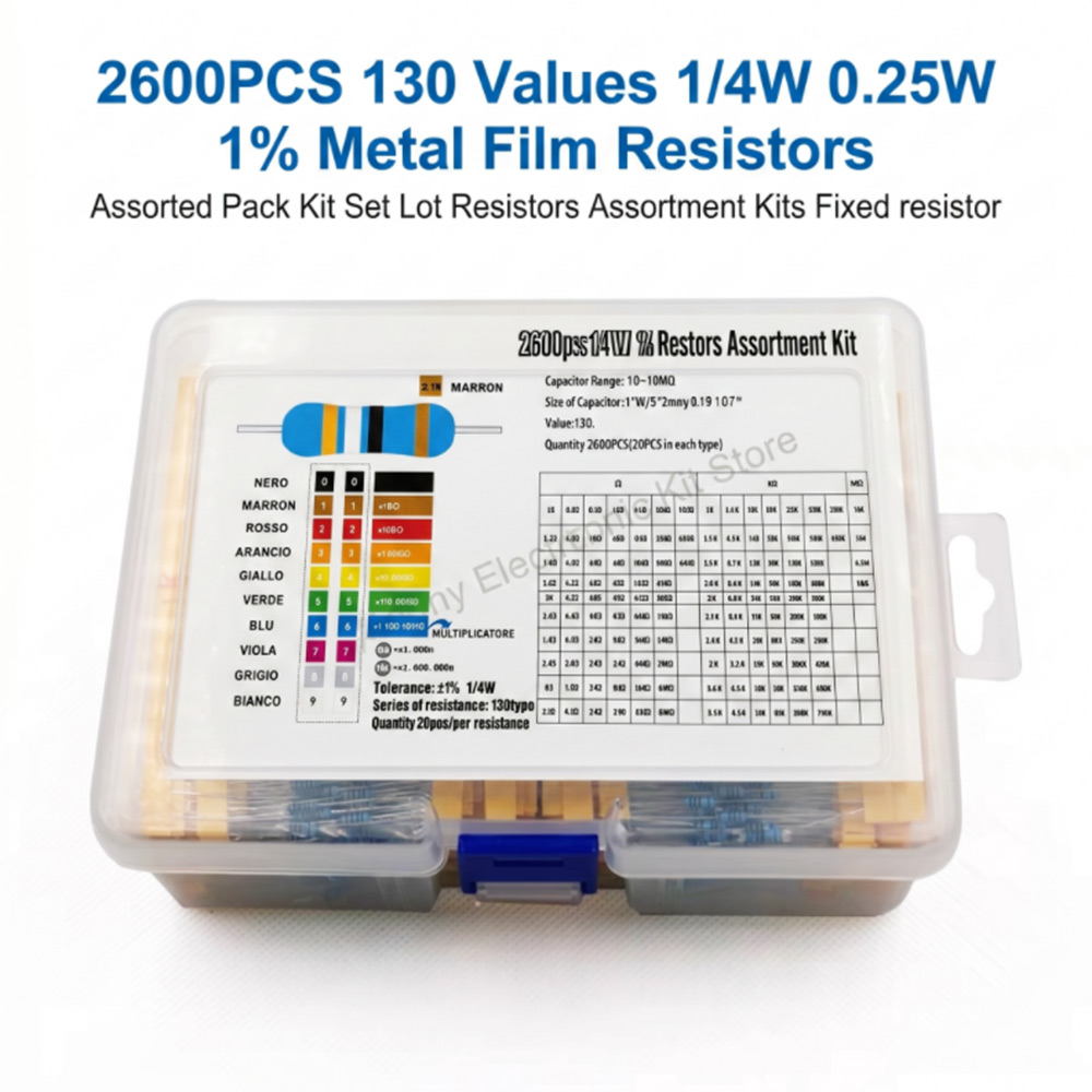 Lot de 2600 résistances à film - Diy Electronics Gadget avis et prix