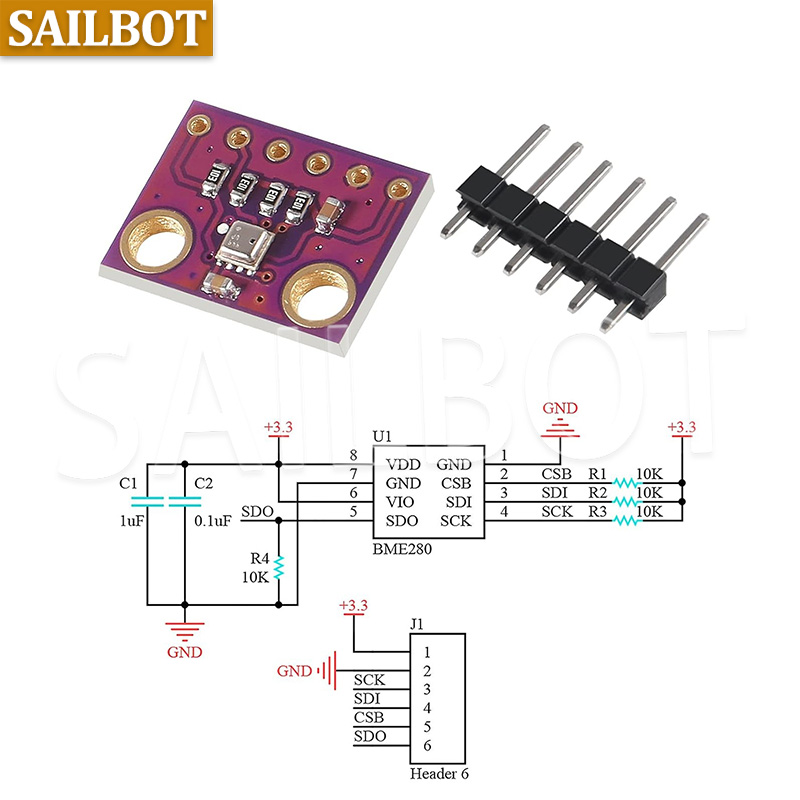 BME280 5V 3.3V capteur numériq - Bme280 Humidity Sensor avis et prix