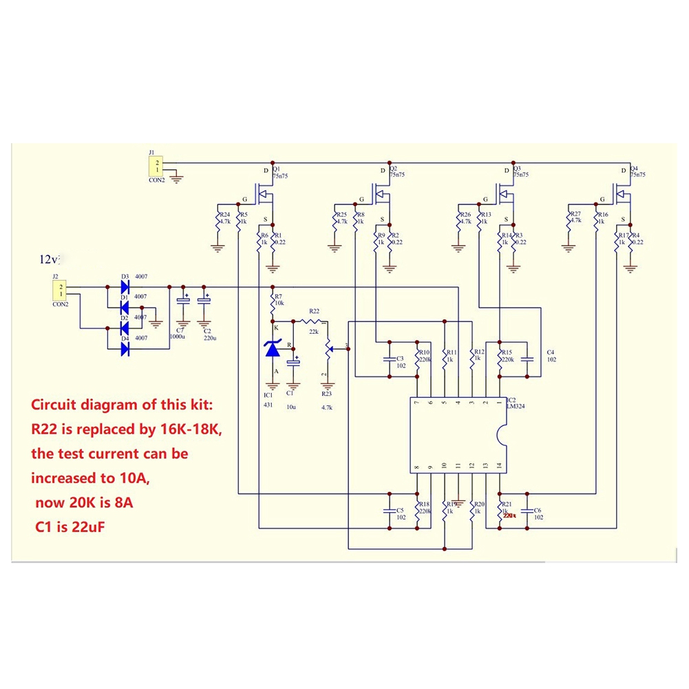 ABIY-DIY Kits 150W 10A testeur - Diy Electronic Load avis et prix
