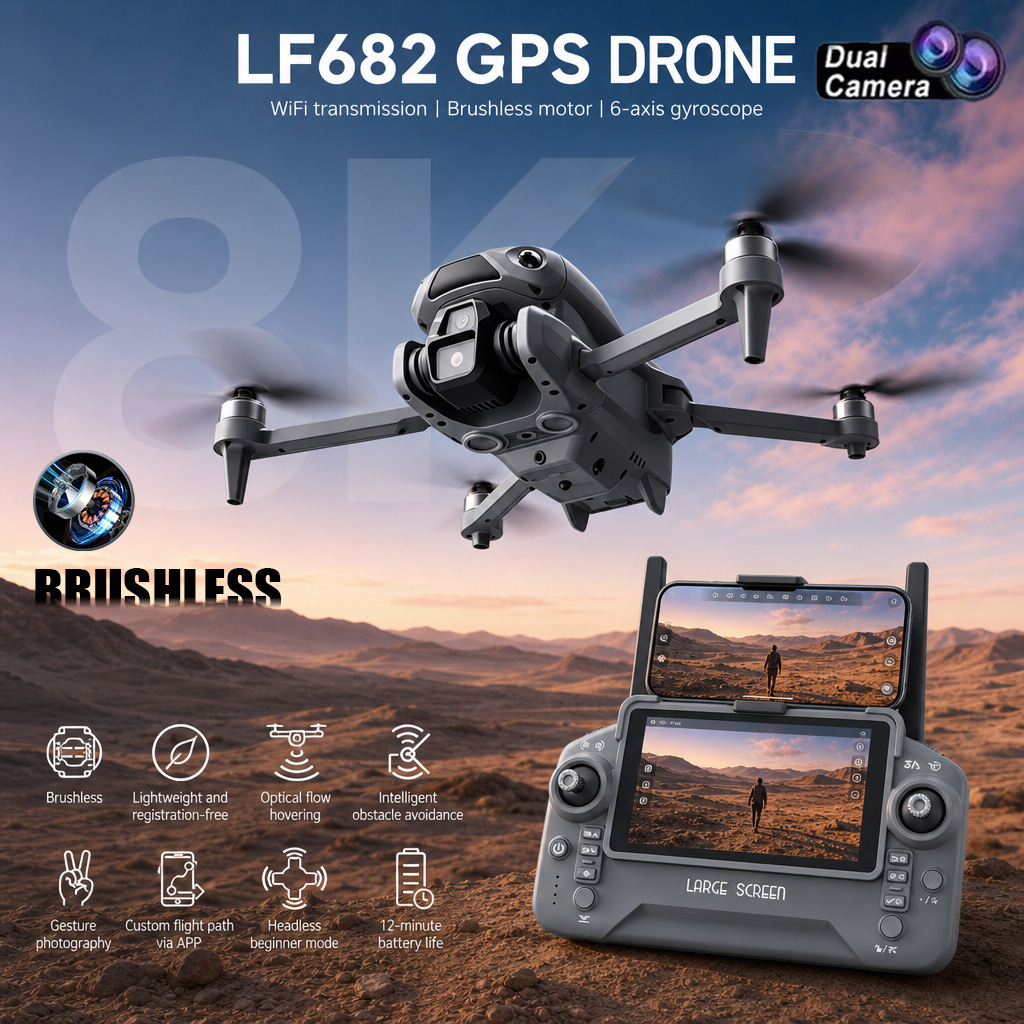Nouveau Drone LF682 8K avec Do - Diy Drone Electronics avis et prix
